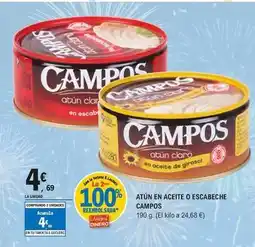 E.Leclerc Campos - atun en aceite o escabeche oferta