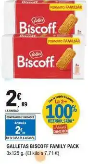 E.Leclerc Lotus - galletas biscoff family oferta