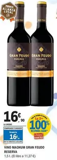 E.Leclerc Gran feudo - vino magnum reserva oferta