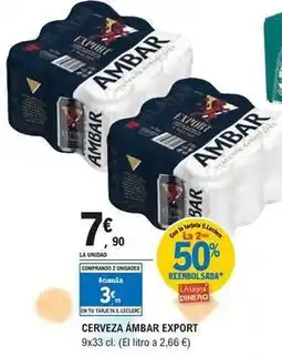 E.Leclerc Ambar - cerveza export oferta