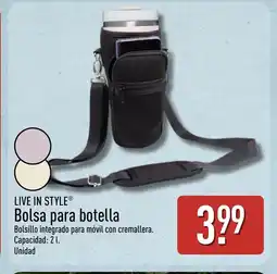 ALDI LIVE IN STYLE Bolsa para botella oferta