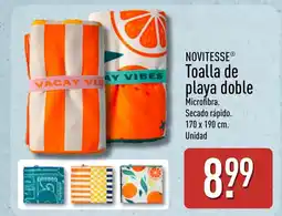 ALDI NOVITESSE Toalla de playa doble oferta