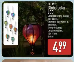 ALDI BELAVI Globo solar LED oferta