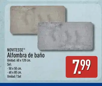 ALDI NOVITESSE Alfombra de baño oferta