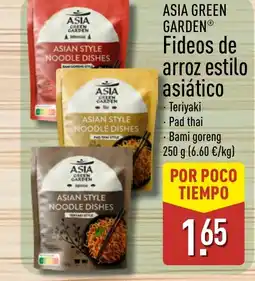 ALDI ASIA GREEN GARDEN Fideos de arroz estilo asiático oferta