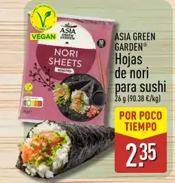 ALDI ASIA GREEN GARDEN Hojas de nori para sushi oferta