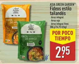 ALDI ASIA GREEN GARDEN Fideos estilo tailandés oferta