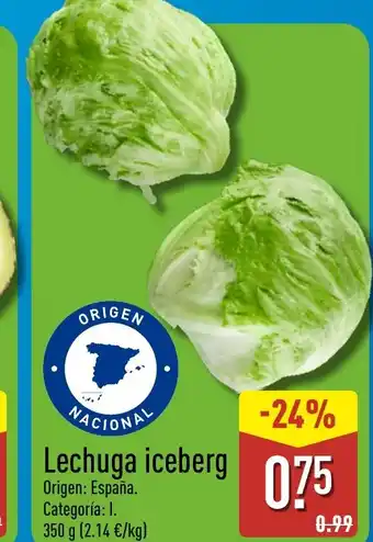 ALDI Lechuga iceberg oferta