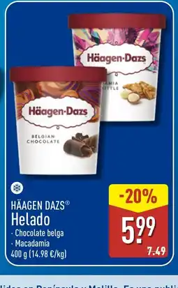 ALDI HÄAGEN DAZS Helado oferta