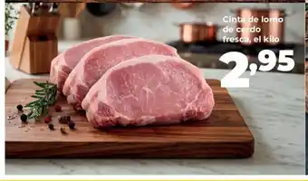 Cinta de lomo de cerdo fresca