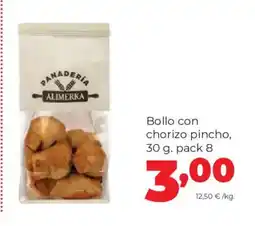 Alimerka Bollo con chorizo pincho oferta