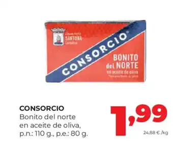 Alimerka CONSORCIO Bonito del norte en aceite de oliva oferta