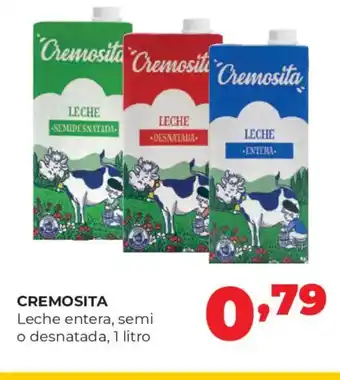 Alimerka CREMOSITA Leche entera, semi o desnatada oferta