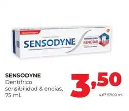 Alimerka SENSODYNE Dentifrico sensibilidad & encías oferta