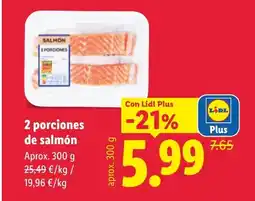 Lidl 2 porciones de salmón oferta