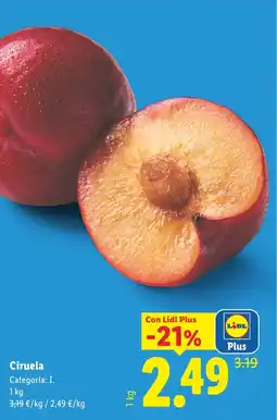 Lidl Ciruela oferta