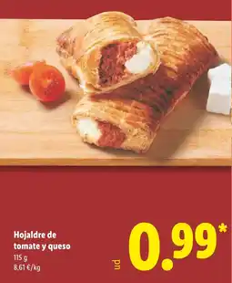 Lidl Hojaldre de tomate y queso oferta