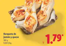 Lidl Barqueta de jamón y queso oferta