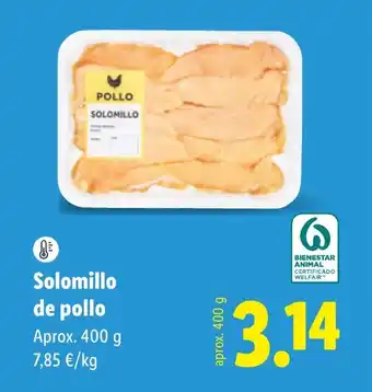Lidl Solomillo de pollo oferta