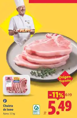 Lidl Chuleta de lomo oferta
