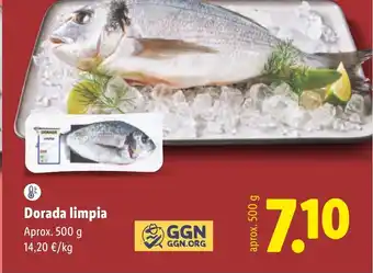 Dorada limpia