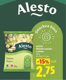 Lidl ALESTO Pistachos tostados y salados oferta