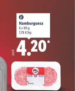 Lidl Hamburguesa oferta
