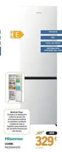 E.Leclerc Hisense - combi rb329n4awe oferta