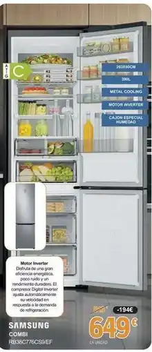 E.Leclerc Samsung - combi rb38c776cs9/ef oferta