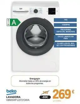 E.Leclerc Beko - lavadora vbm3wfu3273wa oferta