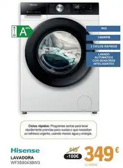 E.Leclerc Hisense - lavadora wf3s9043bw3 oferta