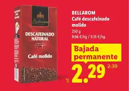 Lidl BELLAROM Café descafeinado molido oferta