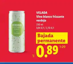 Lidl VELADA Vino blanco frizzante verdejo oferta