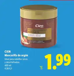 Lidl CIEN Mascarilla de argán oferta