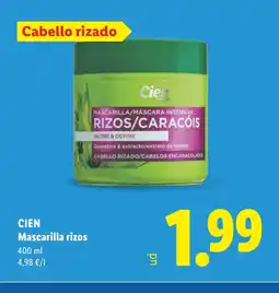 Lidl CIEN Mascarilla rizos oferta