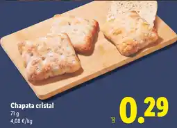 Lidl Chapata cristal oferta