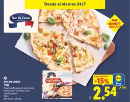 Lidl DUC DE COEUR Pizza oferta