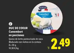 Lidl DUC DE COEUR Camembert en porciones oferta