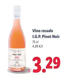 Lidl Vino rosado I.G.P. Pinot Noir oferta