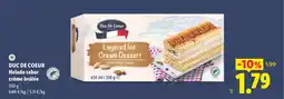 Lidl DUC DE COEUR Helado sabor crème brûlée oferta