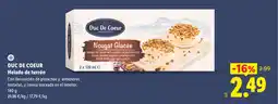 Lidl DUC DE COEUR Helado de turrón oferta