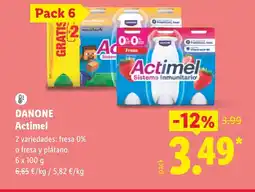 Lidl DANONE Actimel oferta