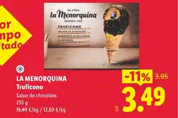 Lidl LA MENORQUINA Truficono oferta