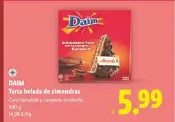 Lidl DAIM Tarta helada de almendras oferta