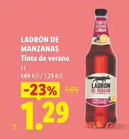 Lidl LADRÓN DE MANZANAS Tinto de verano oferta