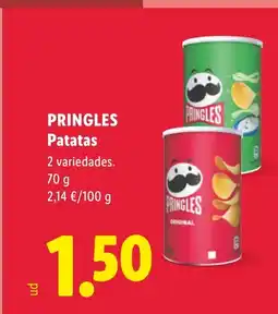 Lidl PRINGLES Patatas oferta