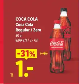 Lidl COCA COLA Coca Cola Regular / Zero oferta