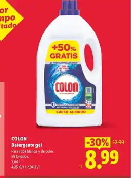 Lidl COLON Detergente gel oferta