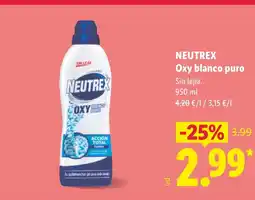 Lidl NEUTREX Oxy blanco puro oferta
