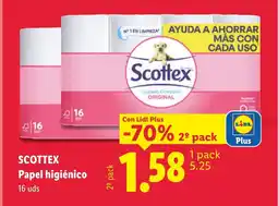 Lidl SCOTTEX Papel higiénico oferta
